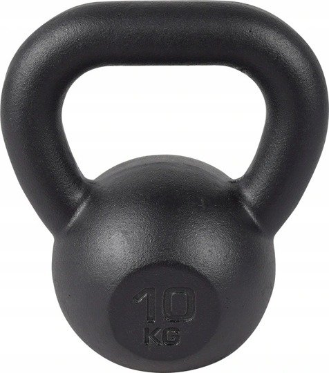 Kawmet Cast Iron Kettlebell 10 kg Black