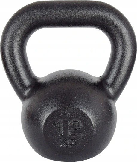 Kawmet Cast Iron Kettlebell 12 kg Black