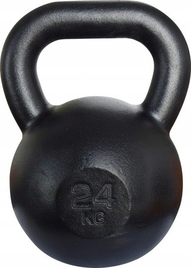 Kawmet Cast Iron Kettlebell 24 kg Black