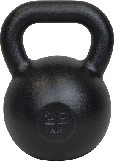 Kawmet Cast Iron Kettlebell 28 kg Black