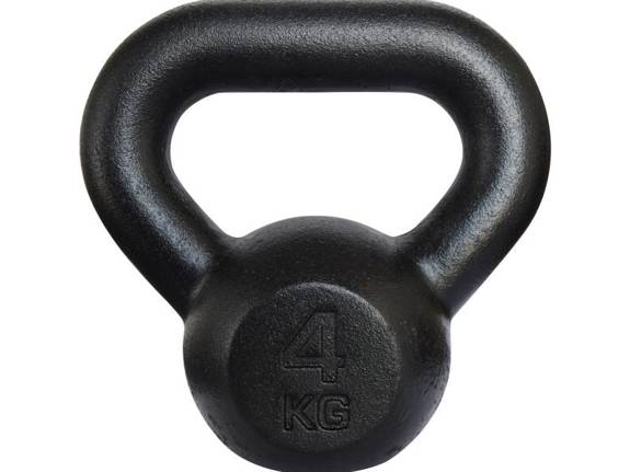 Kawmet Cast Iron Kettlebell 4 kg Black