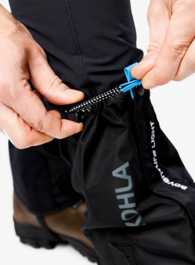 Kohla Adventure Light Gaiters - black-dresden blue