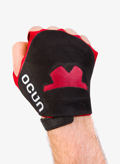 Ocun Crack Gloves Lite climbing gloves - red