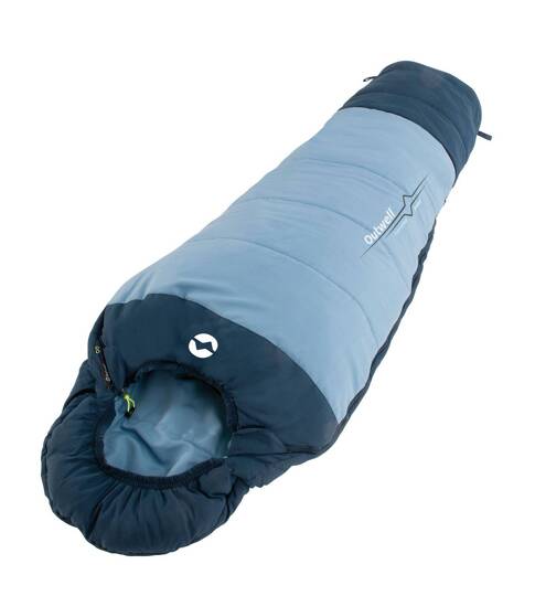 Outwell Convertible Junior Sleeping Bag (120-150 cm) - ice/navy