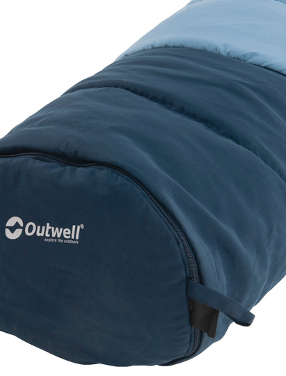 Outwell Convertible Junior Sleeping Bag (120-150 cm) - ice/navy