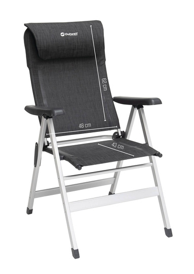 Outwell Milton Camping Chair - black/grey