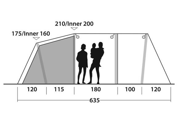 Outwell Parkdale 4PA Tent Camping Tent