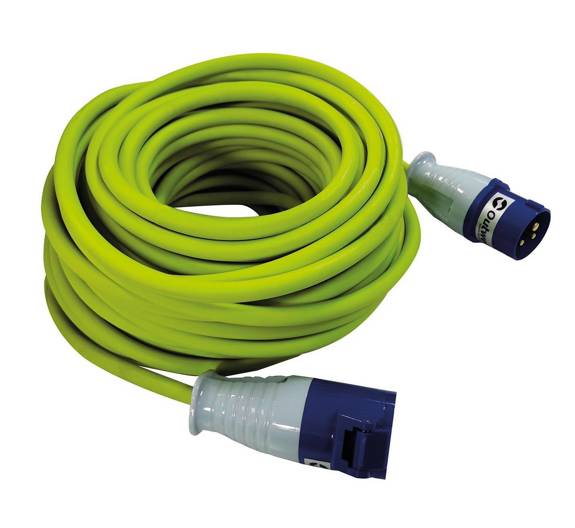 Outwell Taurus CEE Camping Cable H07RN-F 3G2.5 25 m - Lime Green