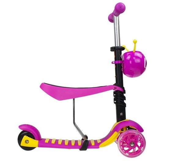 Push Scooter Vivo 3in1 MG0023C Pink Children Scooter