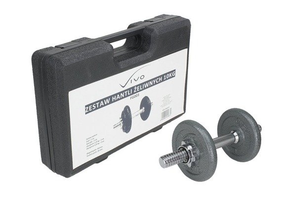 Single Cast-iron Dumbbell 10 kg + Carry Case