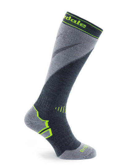 Ski Socks Bridgedale Ski Midweight+ Merino P - gunmet/stone