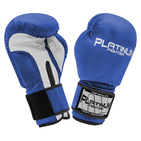 Spartacus blue and white boxing gloves - Platinum Fighter