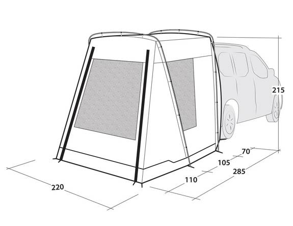 The Outwell Dunecrest Drive Away Awning