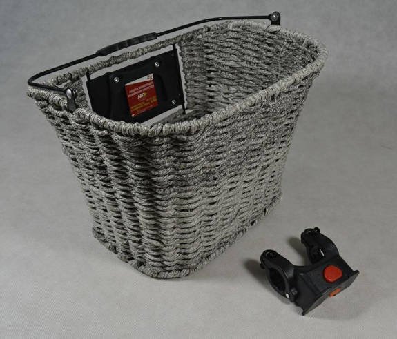 The basket for the handlebar clik HT-PS-512E, braided gray