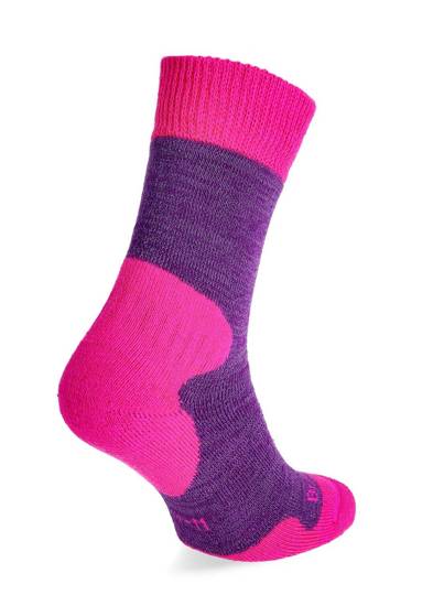 Trekking socks Bridgedale Explorer Heavy Merino C Boot - Purple