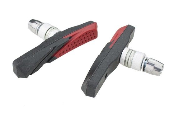 V-brake Brake Pads MTB ZEiT Z-661 Black-Red 72 mm 