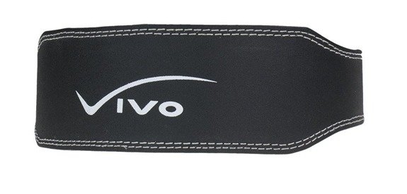 Vivo 5085 Leather Bodybuilding Belt Black Weight Lifting Belt Training Belt