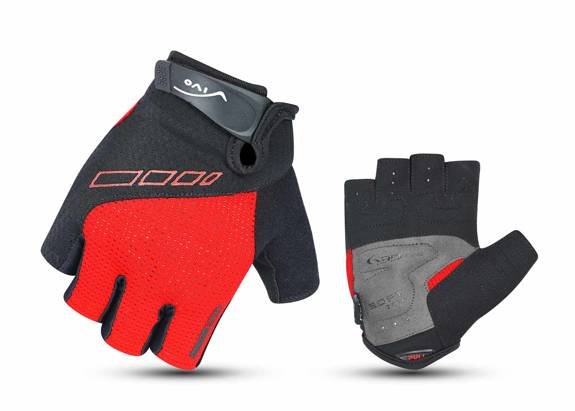 Vivo SB-01-7001-C cycling gloves black-red