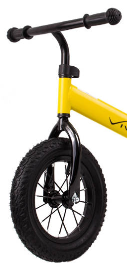 Vivo V5025 12" pedal bike with inflatable wheels yellow-black 