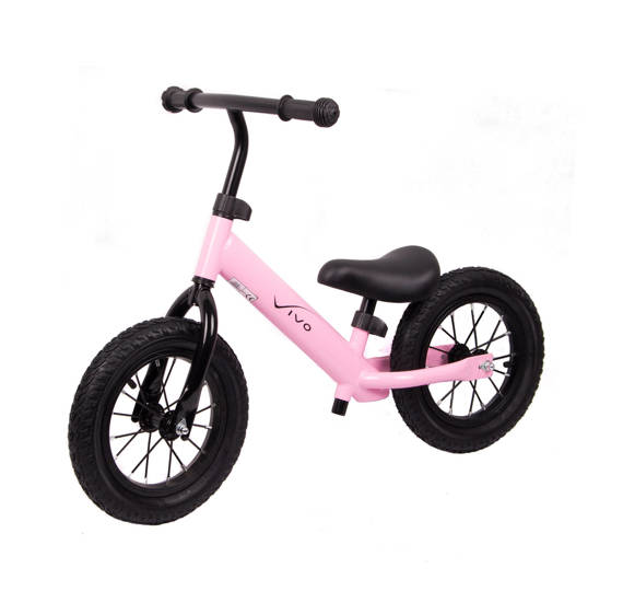 Vivo V5027 12" pedal cycle with inflatable wheels pink-black 