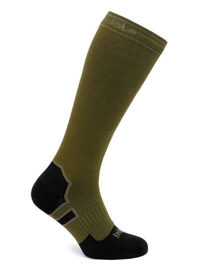 Waterproof Socks Bridgedale StormSock Heavy Knee - olive/black