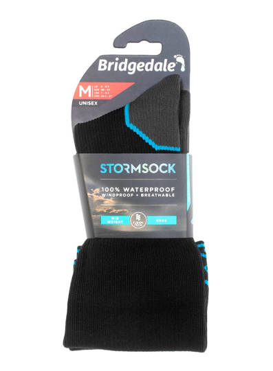 Waterproof Socks Bridgedale StormSock Mid Knee - black/blue