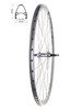 Aluminum  Rear Bicycle Wheel 28", rim cone, silver, Aluminum hub