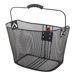 Front Bicycle Basket Shopping Basket Black