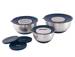 Outwell Chef Bowl Set with Lids & Graters - silver