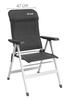 Outwell Ontario Folding Chair - black/grey