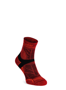  Bridgedale Lightweight T2 Merino Sport 3/4 Crew Socken - rot