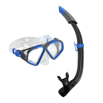 Aqualung Combo Hawkeye L - Tauchmaske + Schnorchel SC3112212MV1 - Blau-Grau