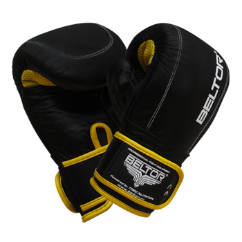 Beltor Boxing Gloves Punch Black-Yellow