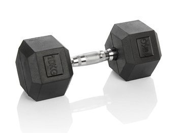 HEXHEAD HANTEL HEX 10 KG SCHWARZ HEXAGONAL DUMBBELL