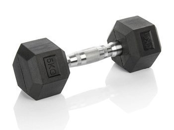 HEXHEAD HANTEL HEX 5 KG SCHWARZ HEXAGONAL DUMBBELL