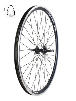 Hinterrad 27.5" schwarze Felge Aluminium nabe V-brake Freilauf Kompatibel