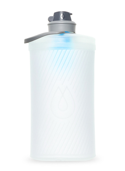 HydraPak Flux+ 1,5L Softflask Flasche mit Filter - transparent/hp blau