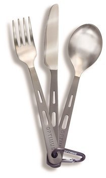 Optimus Kocher Titanium 3-Piece Cutlery Set