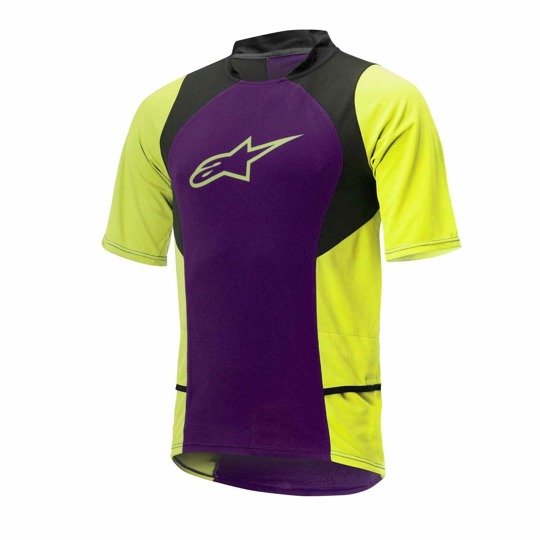 Alpinestars Drop 2 Kurzarmtrikot Purple-acid Yellow