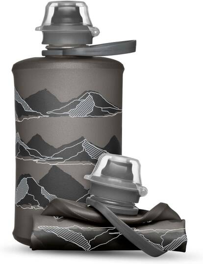 Flexible HydraPak Stow Mountain 350ml Mammoth Grey