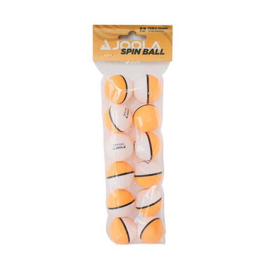 Joola Spin Ball orange-white table tennis balls 42185 - 12 pieces