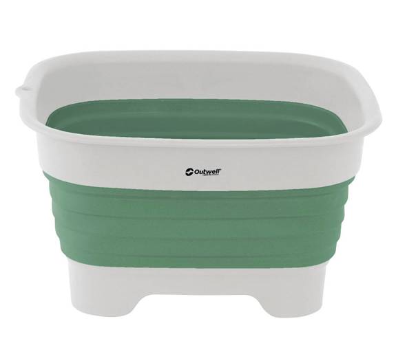 Outwell Collaps Wash Bowl w/drain - shadow green