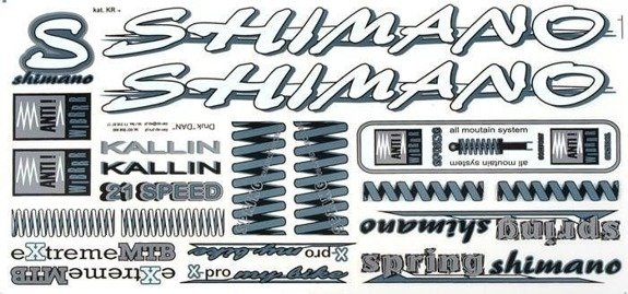 Shimano Bike Stickers