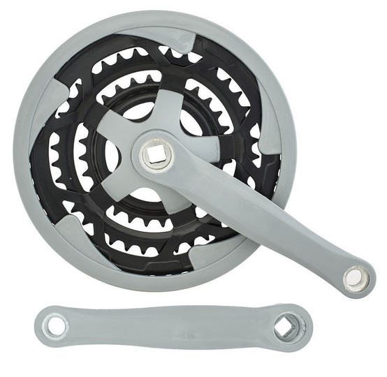 Solid Crankset 48x38x28T 170 mm Grey