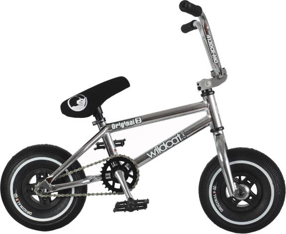 Wildcat Galaxy 2A Mini BMX Bike Silber Mini BMX Fahrrad