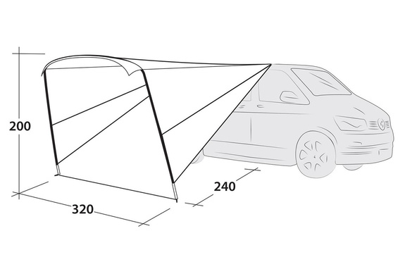 Outwell Touring Canopy - black/grey