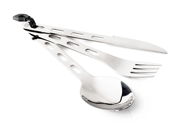 GSI Glacier Stainless 3 PC Ring Cutlery Reiseset