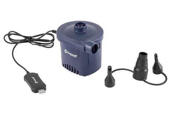 Outwell Wind Pumpe Mit USB, Blue, One Size