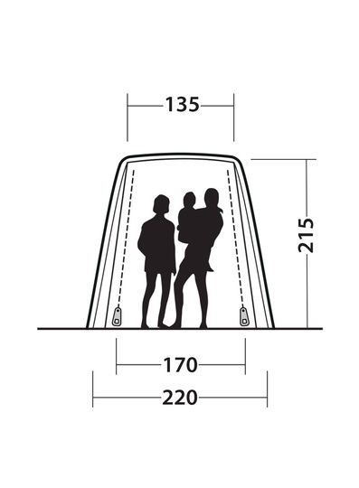 The Outwell Dunecrest Drive Away Awning