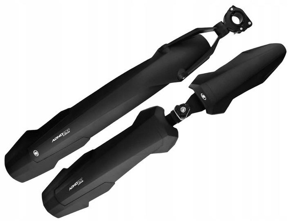 Bicycle Mudguards ADHD Short 26 - 27.5" Set Front and Rear Black